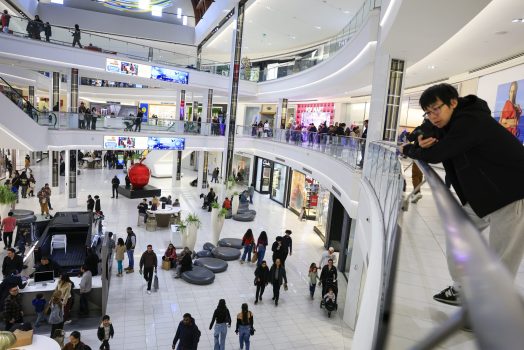 EAST RUTHERFORD, NEW JERSEY -  NOVEMBER 29: General view as people visit the American Dream Mall during Black Friday sales on November 29, 2024 in East Rutherford City.  Black Friday, is the sales event that is considered the unofficial kickoff of the holiday shopping season and one of the busiest days of the year for retail foot traffic in the U.S.   (Photo by Kena Betancur/Getty Images)