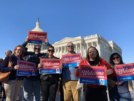 AU rallies against the Muslim Ban