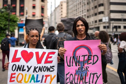 Trans women at Pride