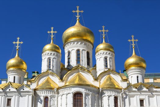 Russia, Moscow, The Kremlin listed as World Heritage by UNESCO, The Annunciation Cathedral.