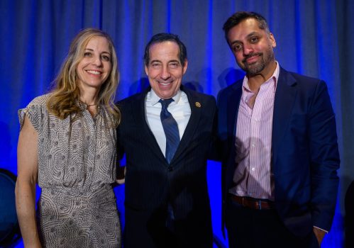 Rachel Laser, Rep. Jamie Raskin and Wajahat Ali at the Summit for Religious Freedom Rachel Laser, Rep. Jamie Raskin and Wajahat Ali at the Summit for Religious Freedom