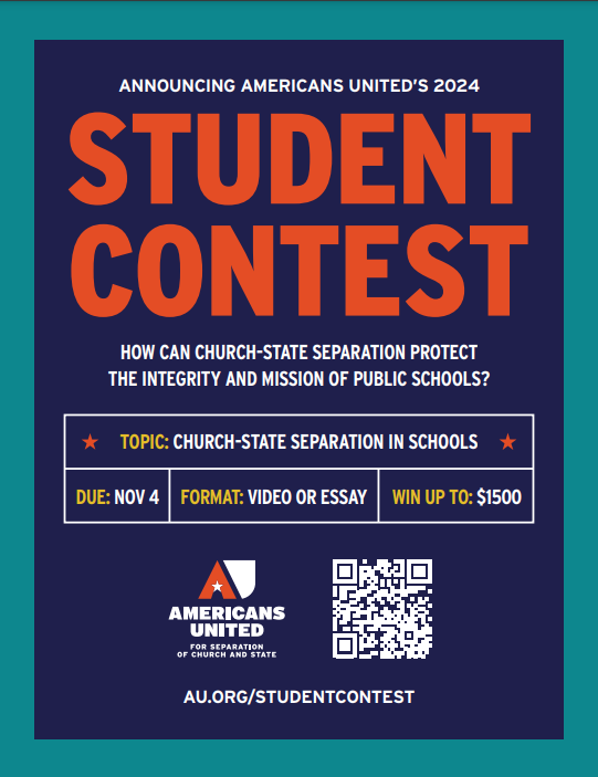 image of student contest flyer